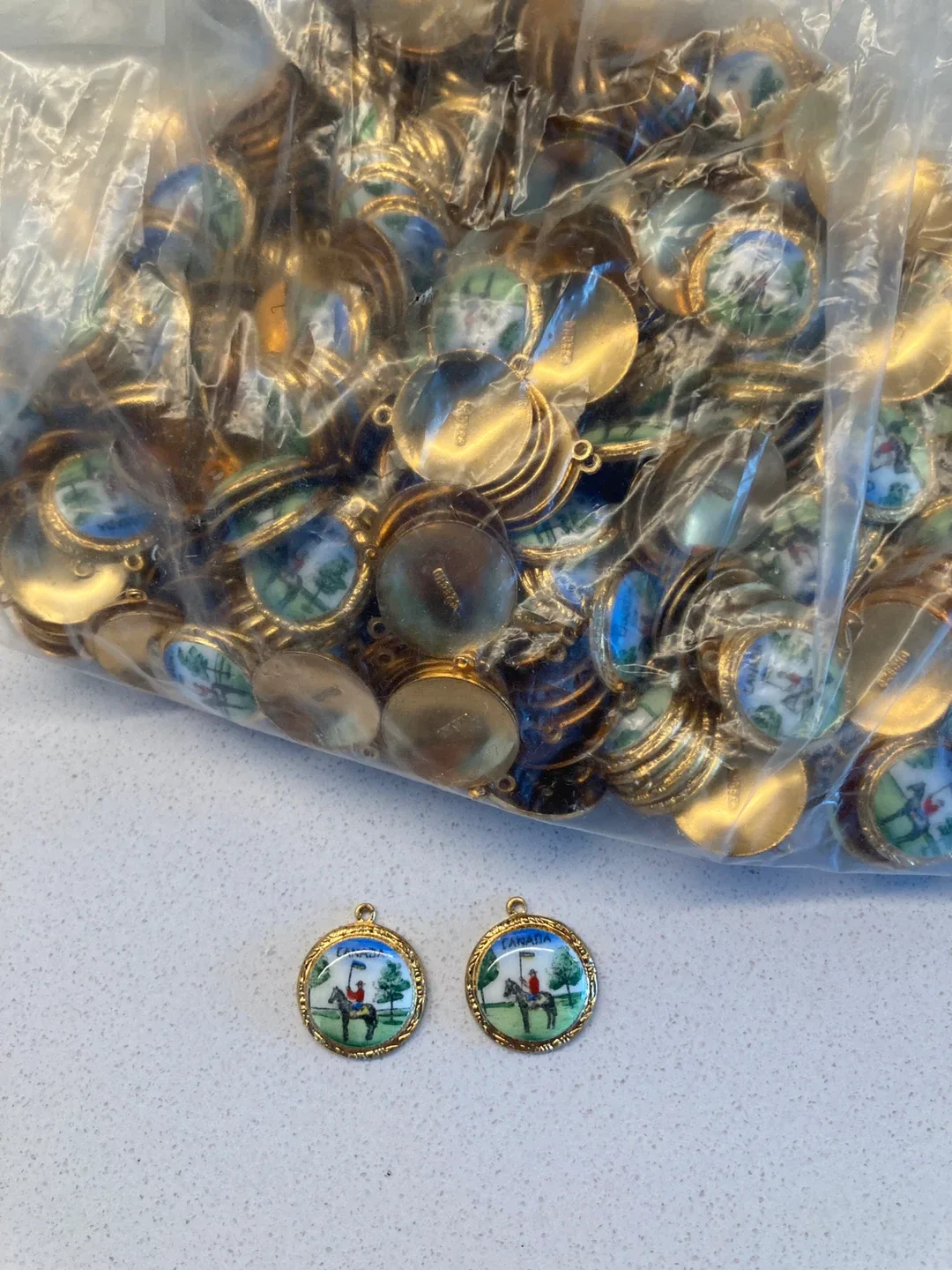 Vintage Canada Souvenir Charms bag of 50 thumbnail