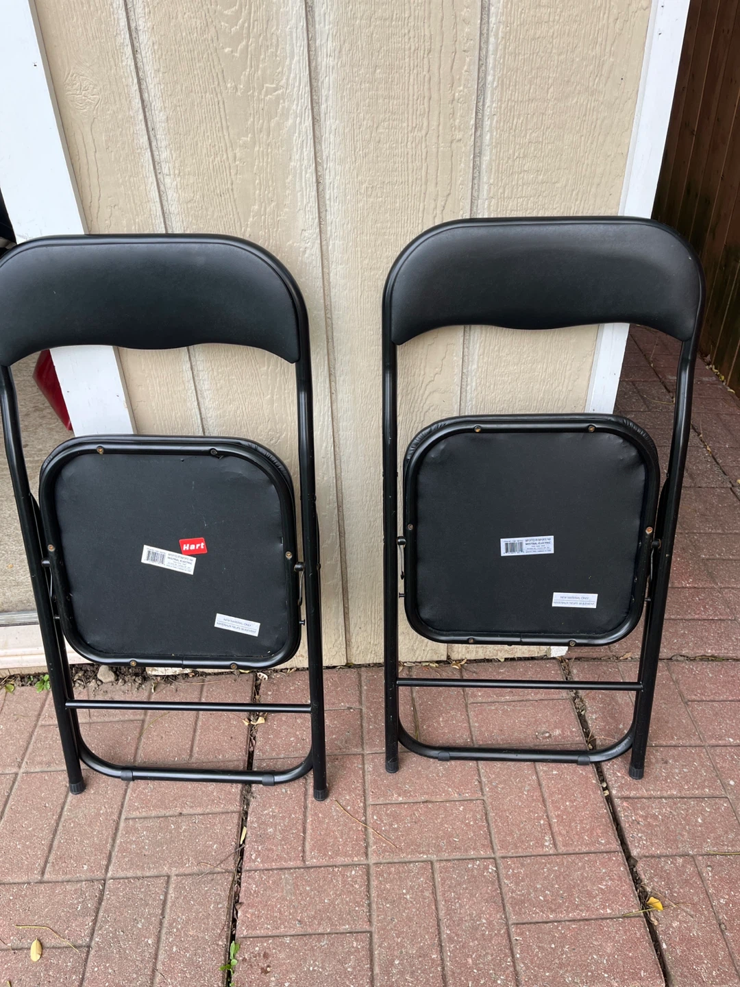 Hart Black Folding Chairs - Set of 2