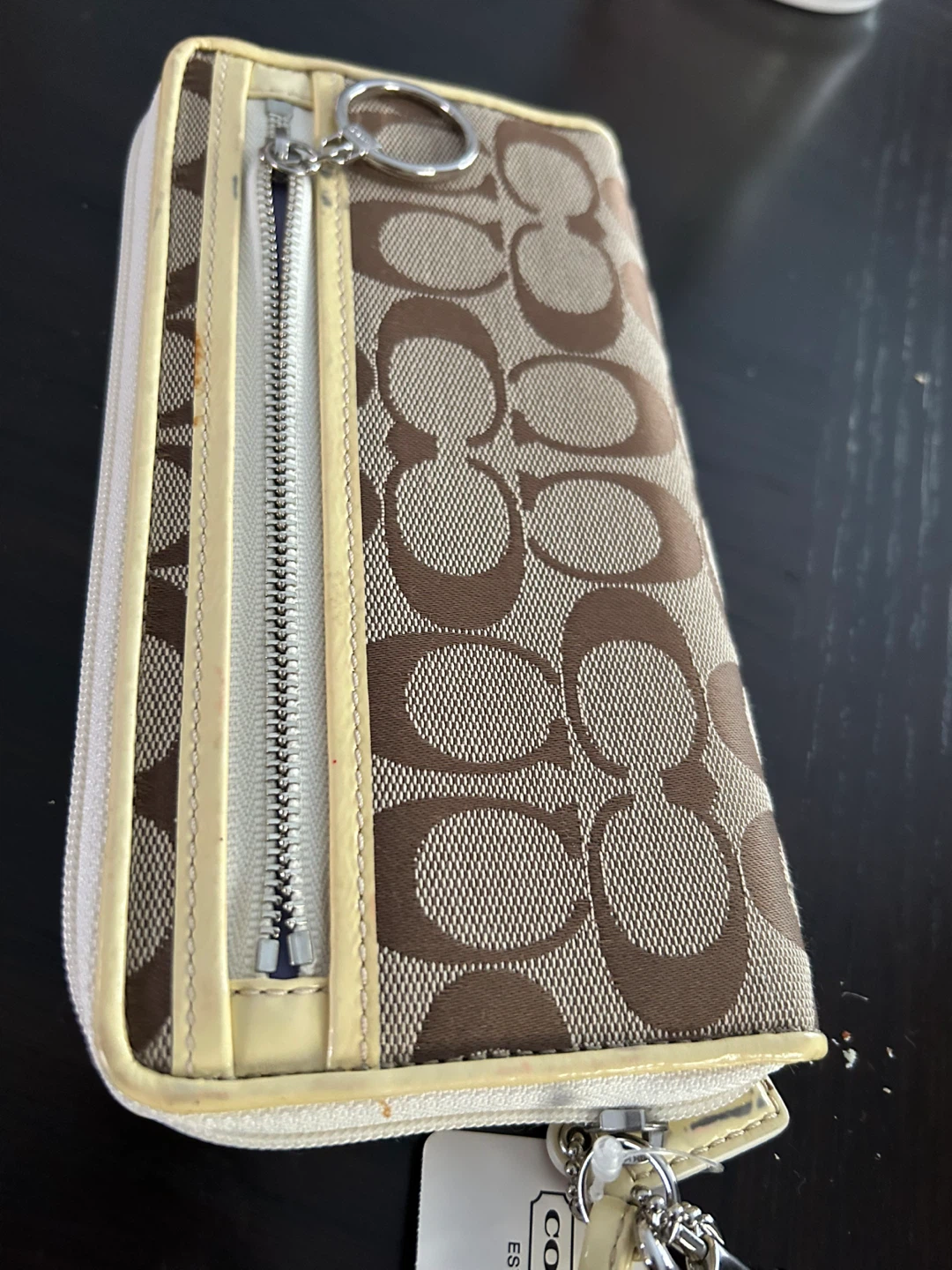 Coach Signature Zip Around Wallet - photo 2