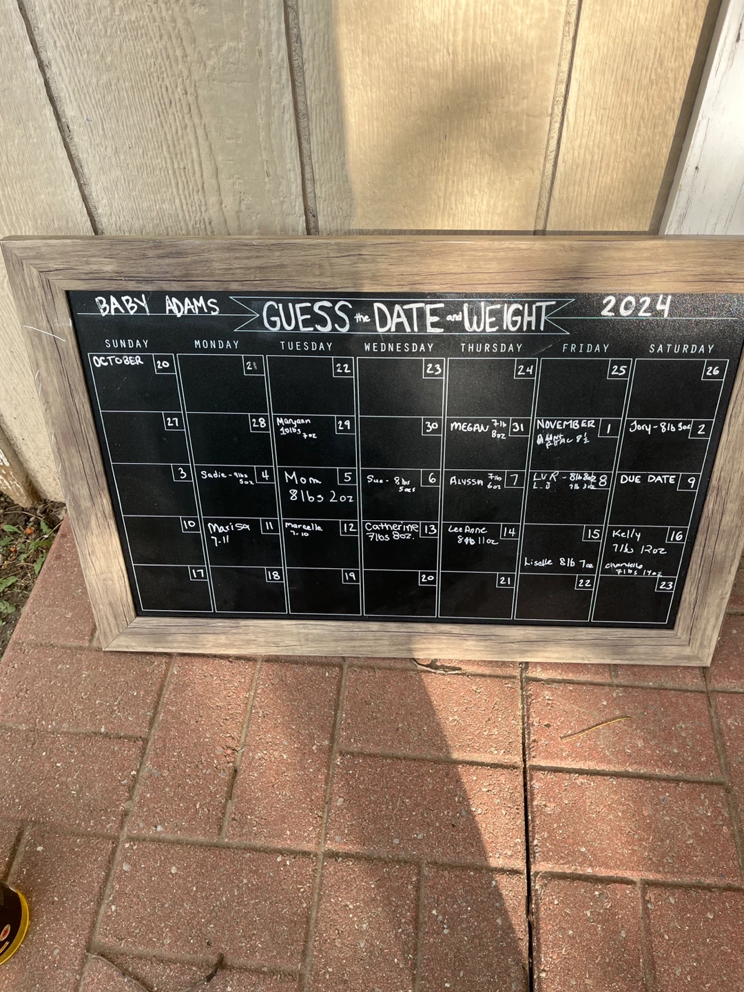 Chalkboard Calendar - photo 2