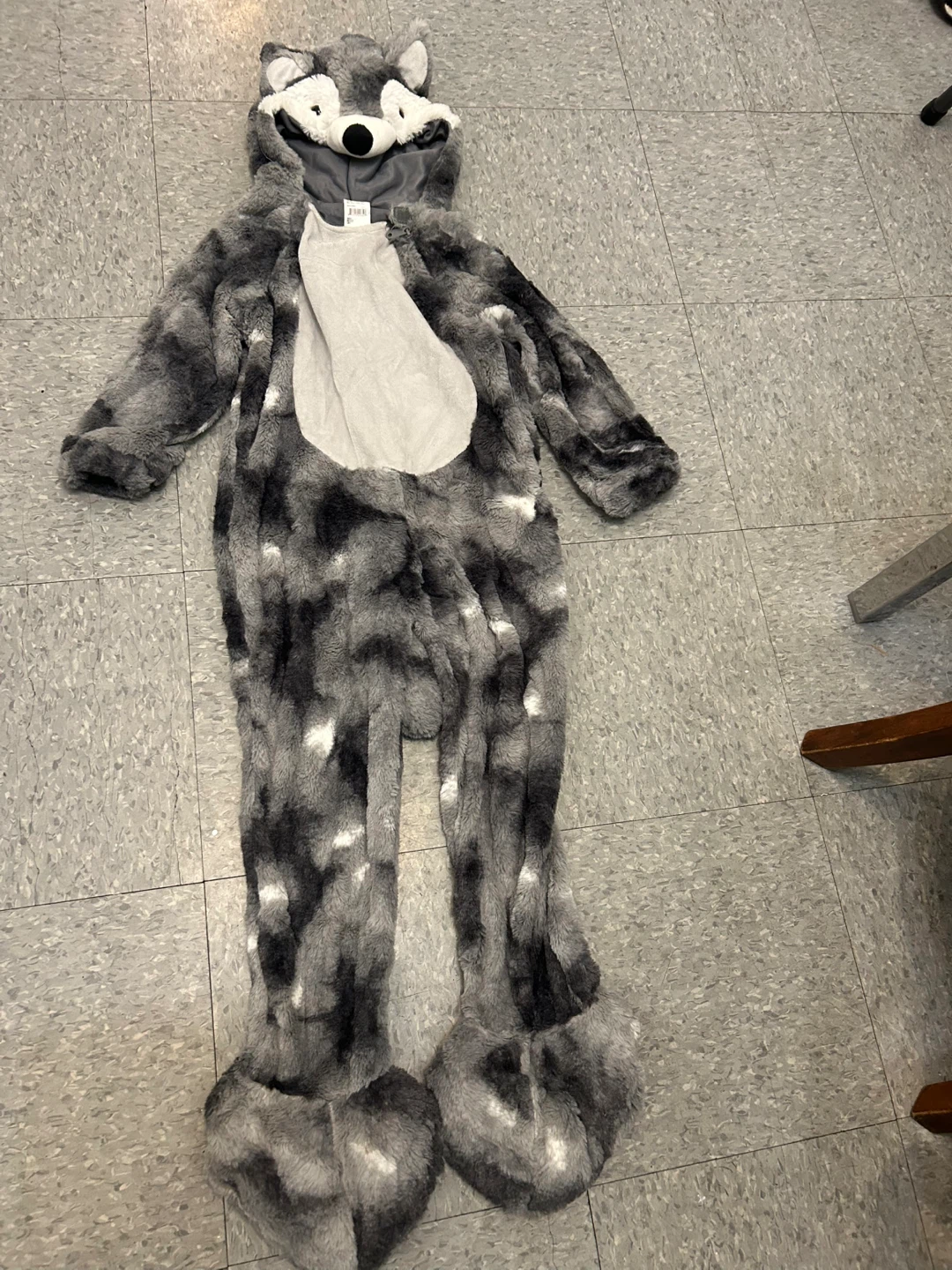 Wolf Onesie Costume kids size