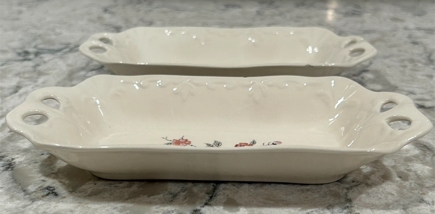 Vintage Rectangular Serving Dishes, Set of 2 - photo 2