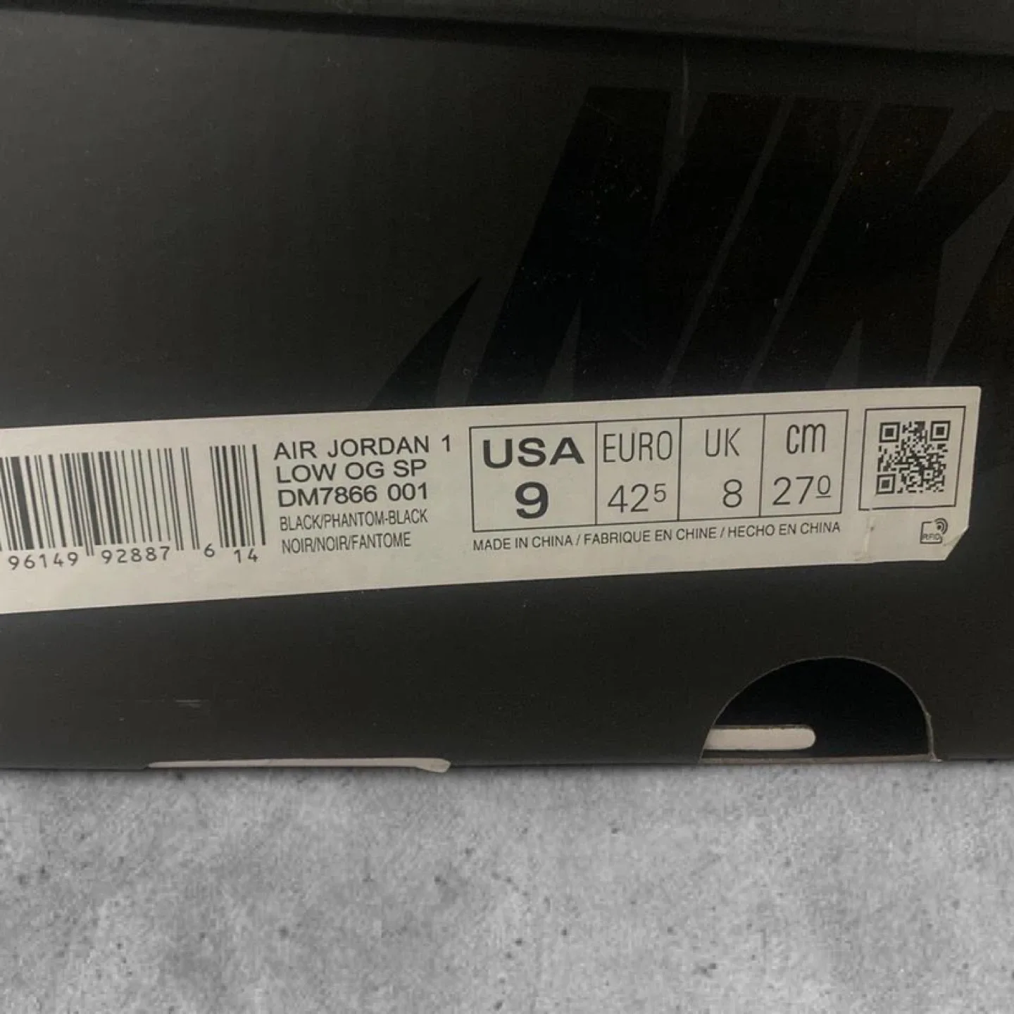 Nike Air Jordan 1 Low Travis Scott Fragment Size 9 image indicator(3)