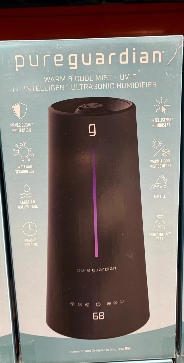 PureGuardian Warm & Cool Mist Ultrasonic Humidifier