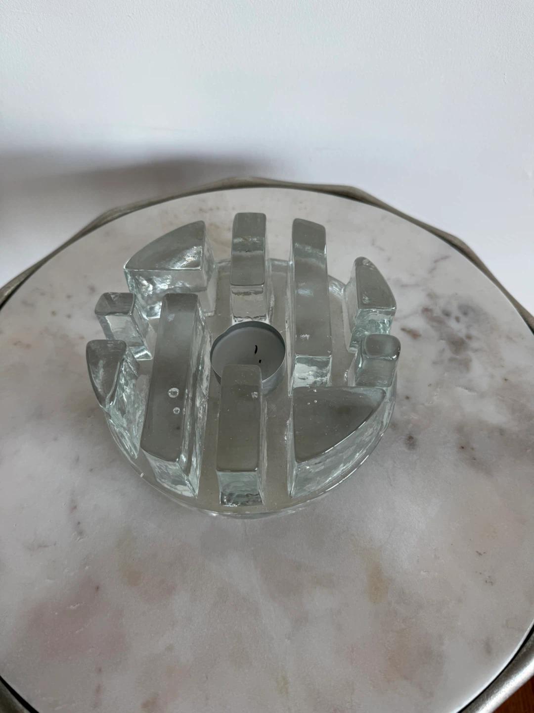 Glass Tea Light Candle Holder - photo 2