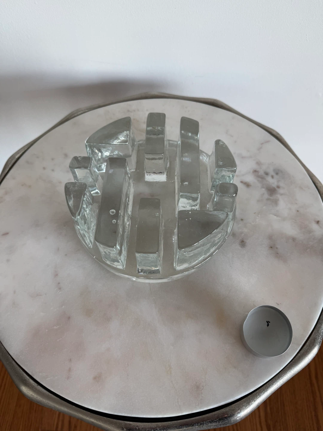 Glass Tea Light Candle Holder