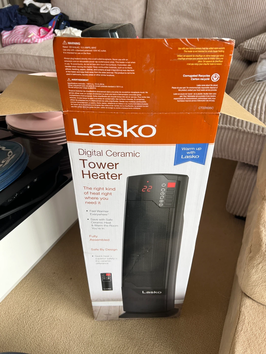 Lasko Digital Ceramic Tower Heater