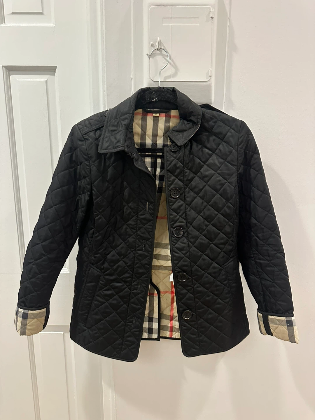 Burberry Black Quilted Jacket XS