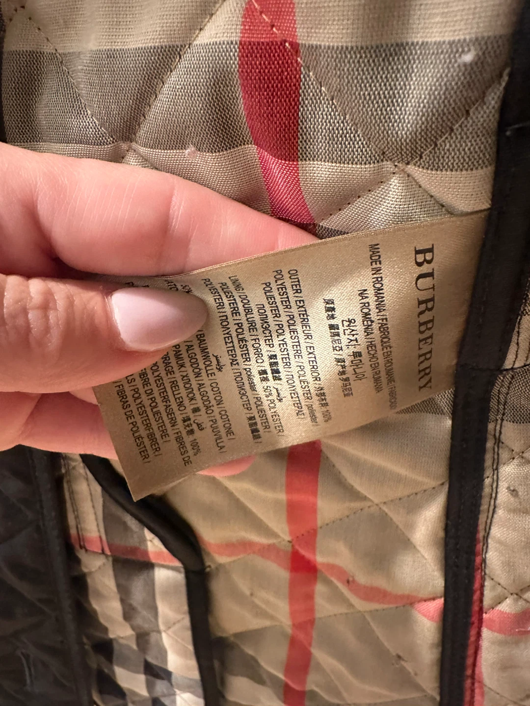 Burberry Black Quilted Jacket XS - photo 3