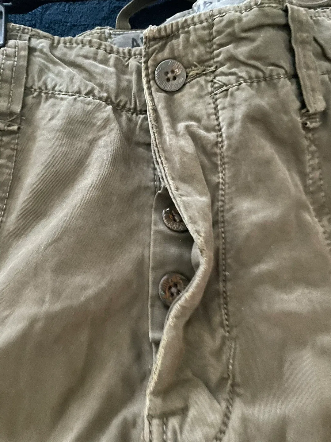 Abercrombie & Fitch Olive Cargo Pants image indicator(3)