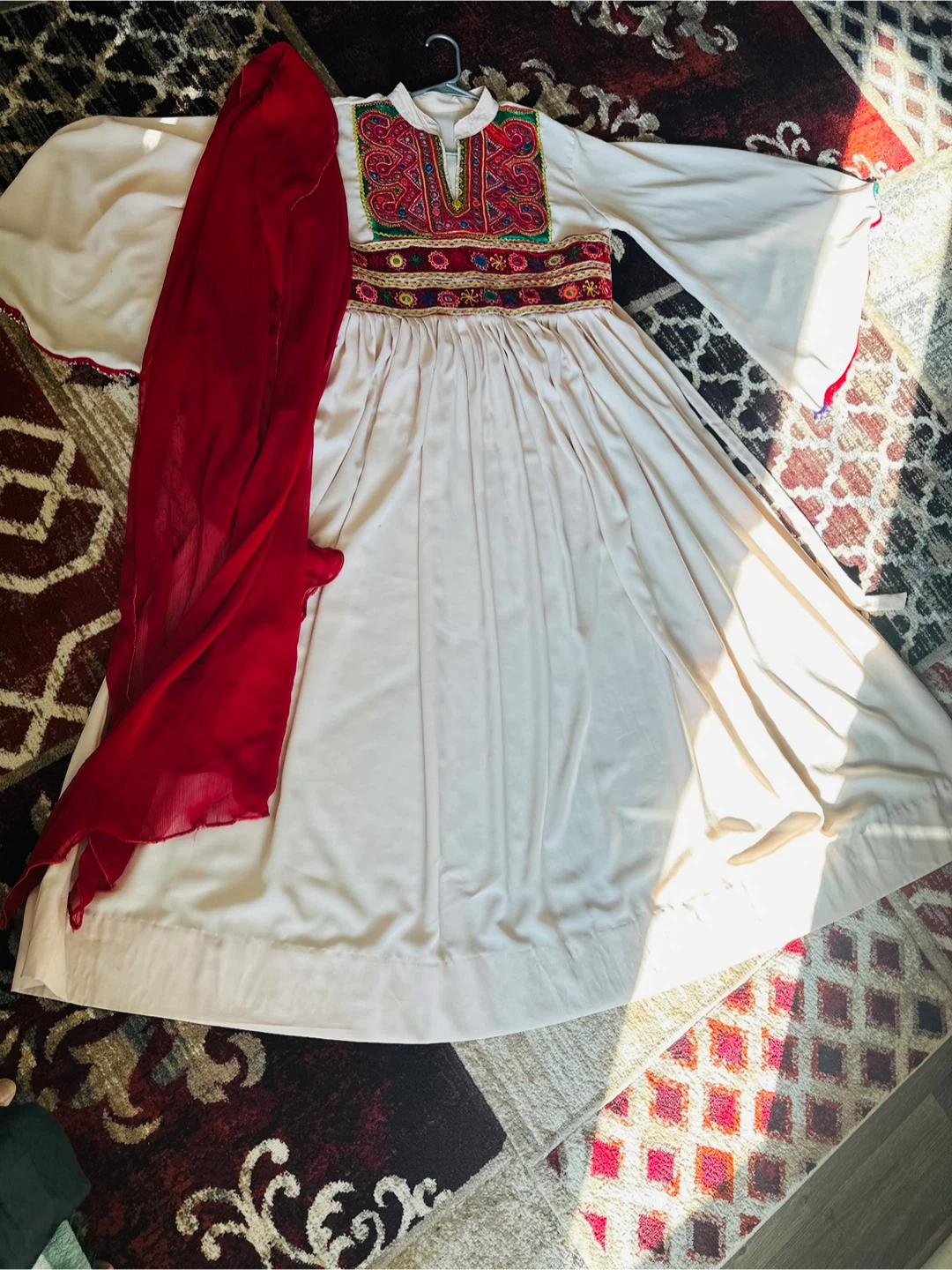 Afghan Traditional Dress with Shawl - photo 3