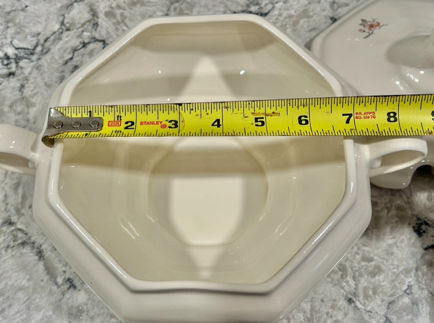 Vintage Lidded Soup Tureen with Floral Design - photo 4