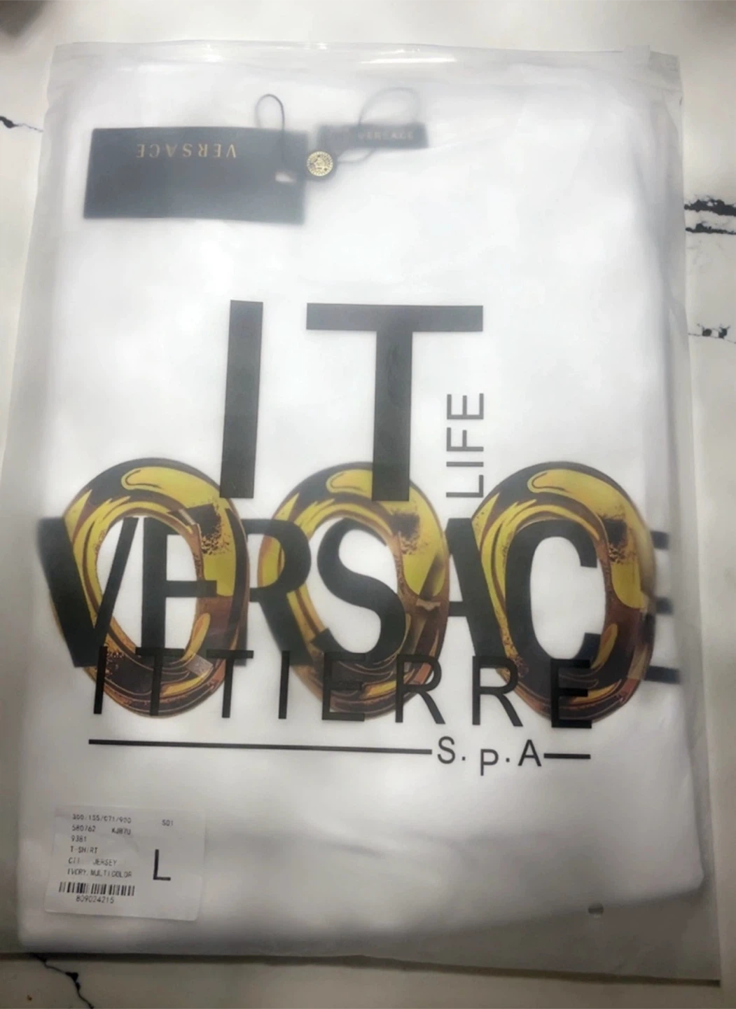 Versace White T-Shirt, Size M, L, XL - photo 2