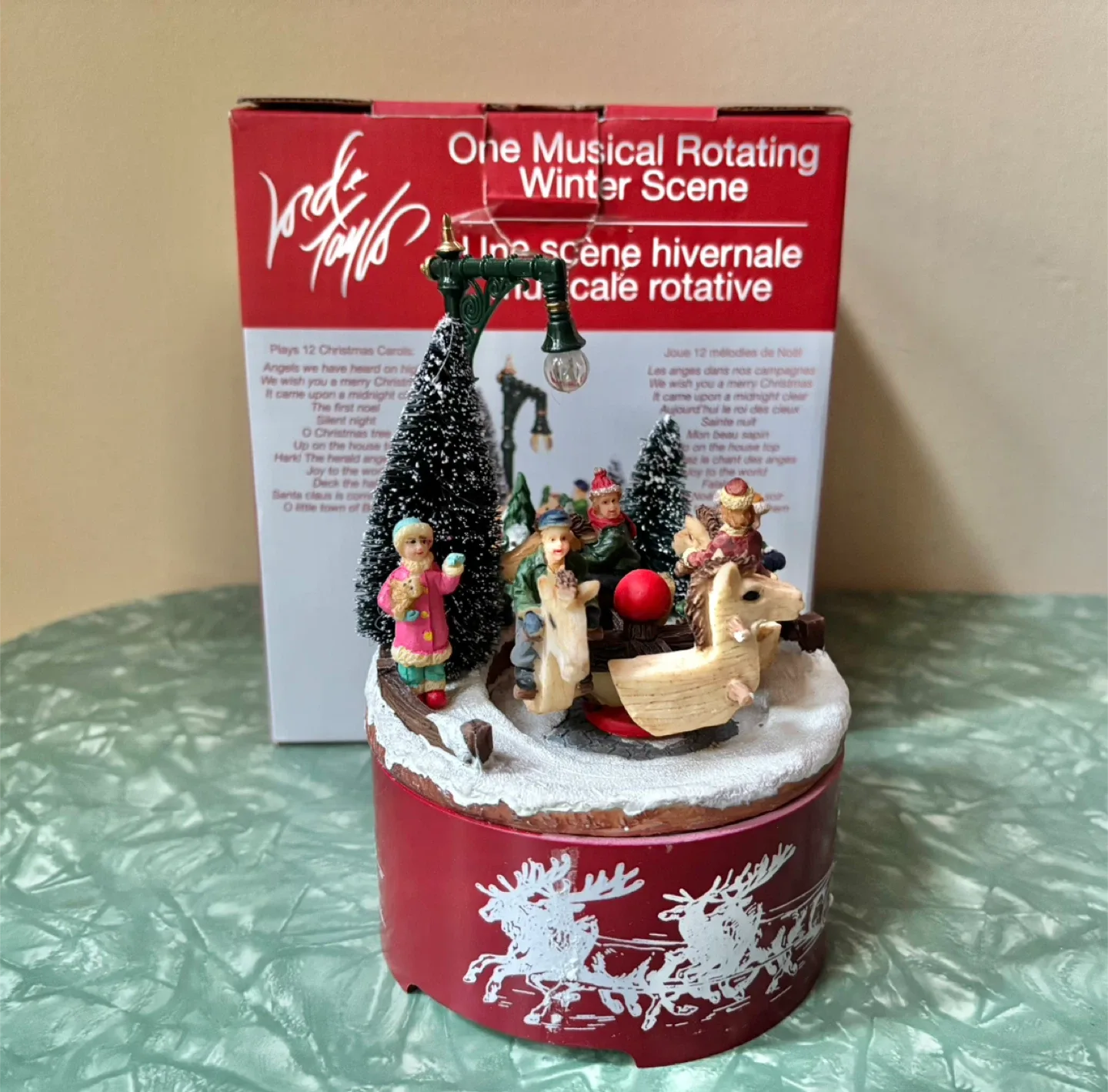 Lord & Taylor Christmas Musical Carousel Decoration image indicator(6)