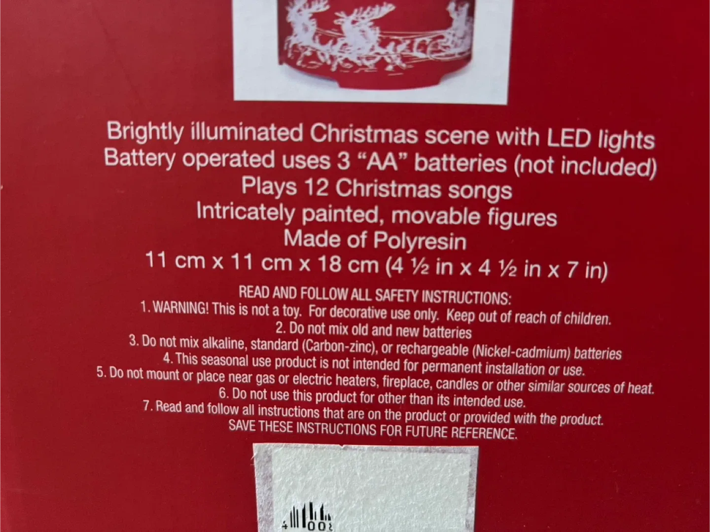 Lord & Taylor Christmas Musical Carousel Decoration image indicator(9)