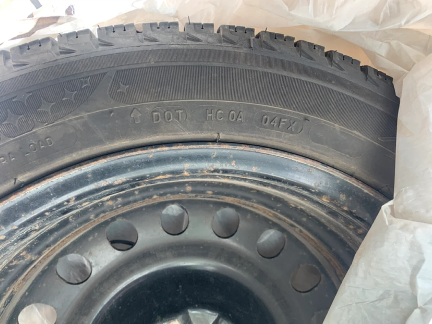 Set of Four Michelin Green X 225/50R17 Winter Tires - photo 3