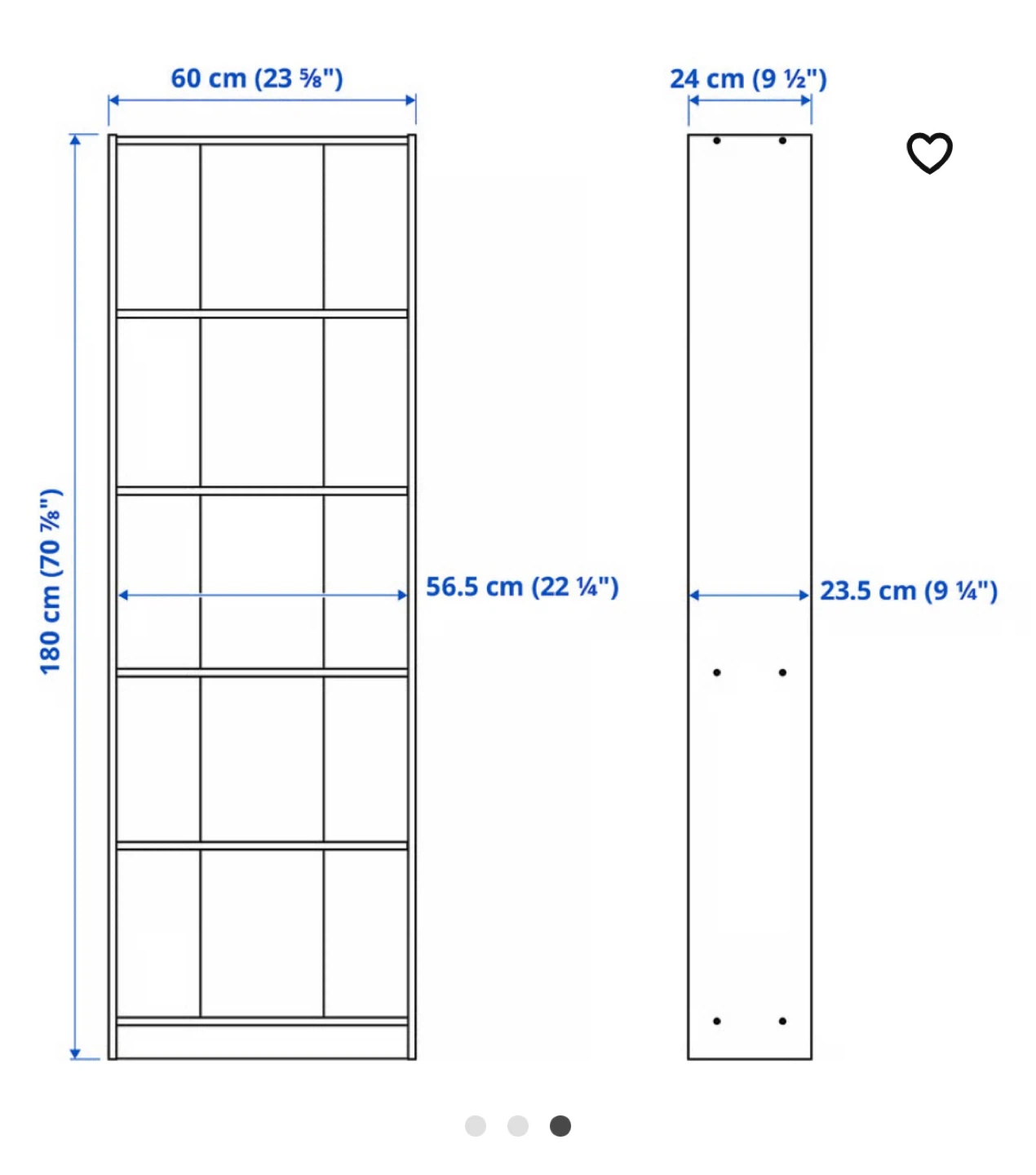 Black IKEA Bookcase - photo 3