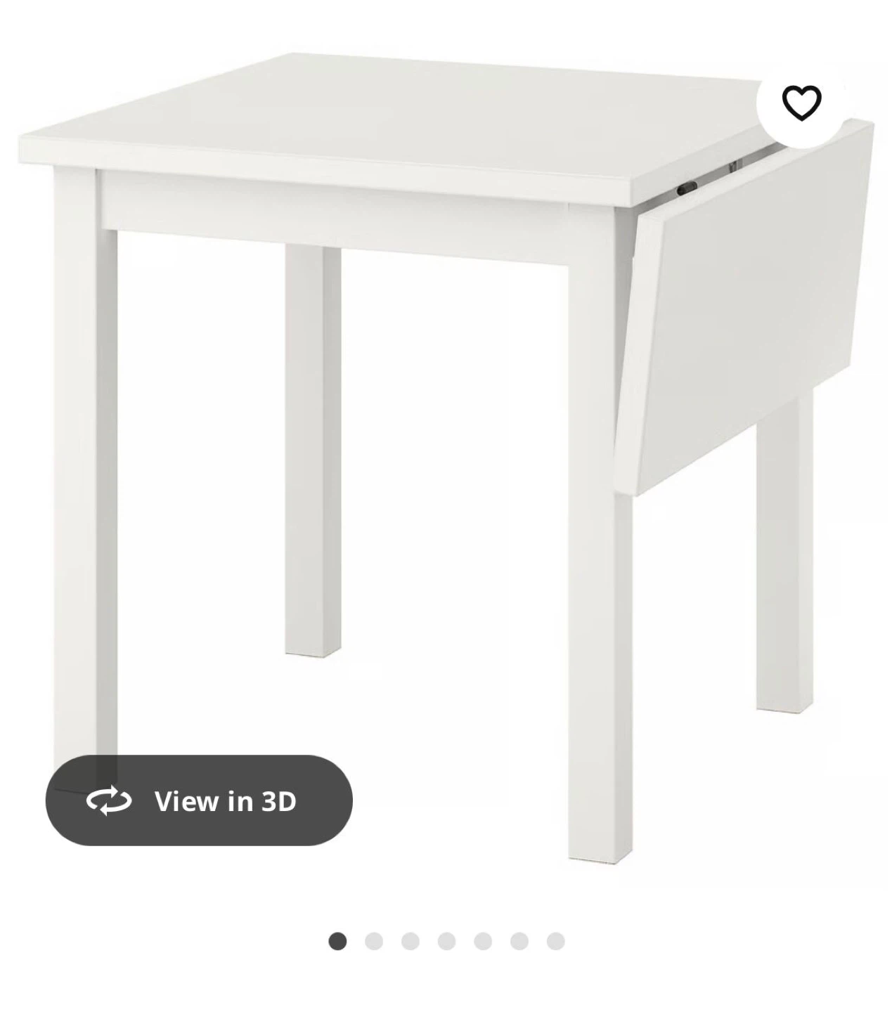 Ikea White Extendable Table - photo 3