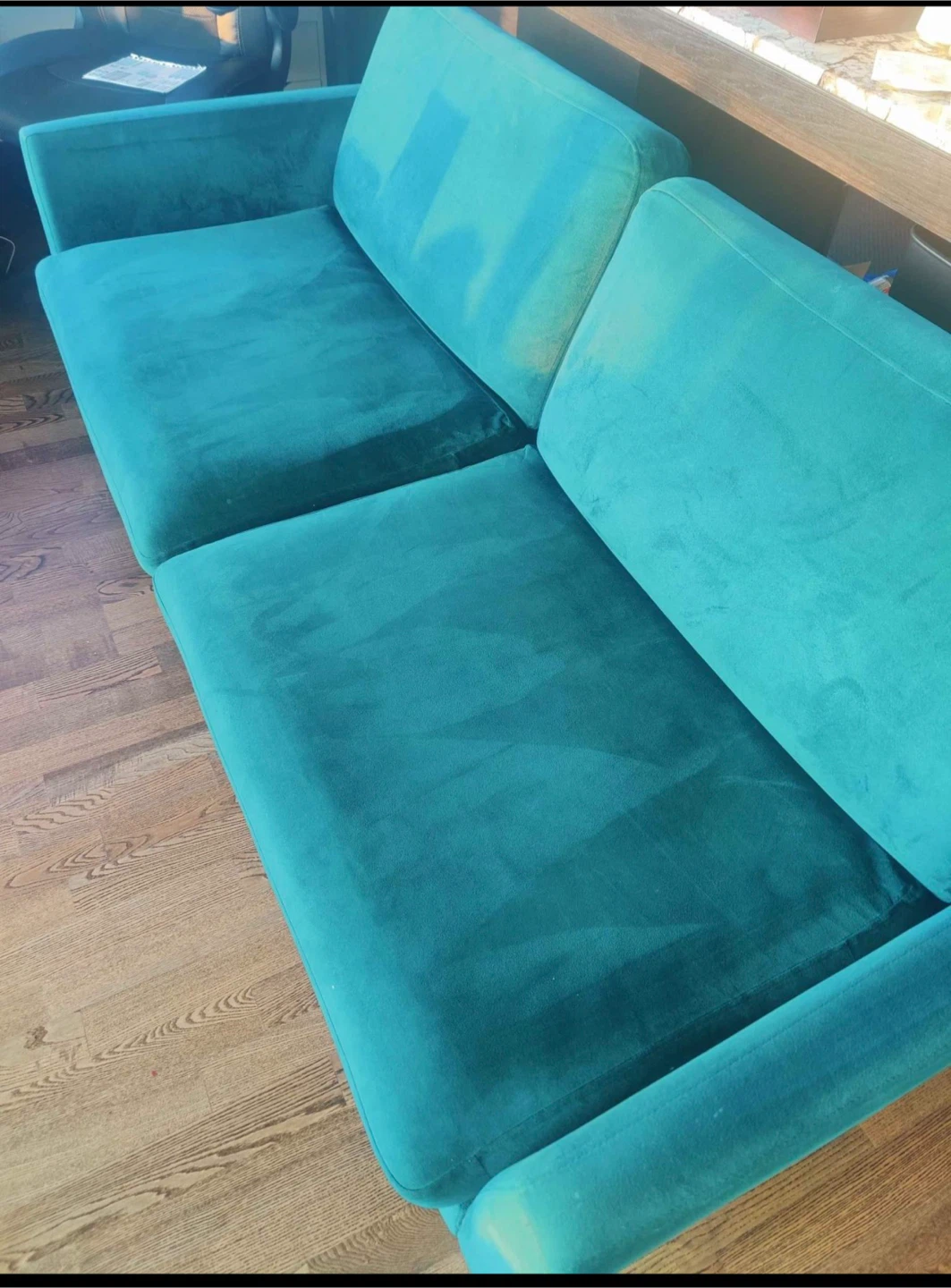 Teal Loveseat Sofa