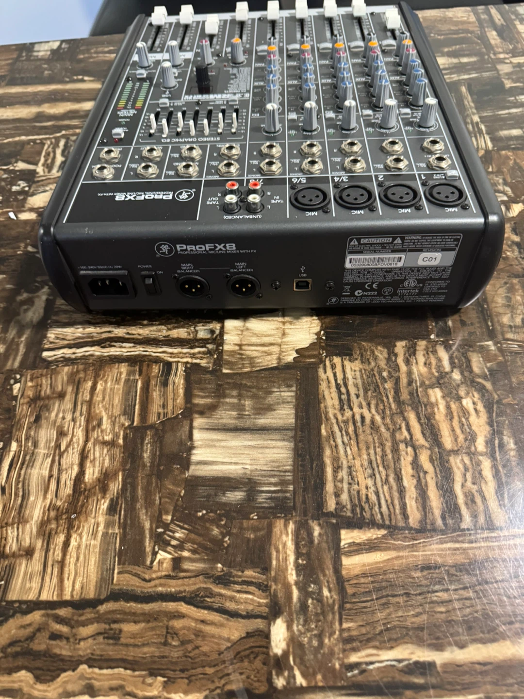 Mackie ProFX8 8-channel professional effects mixer with USB - photo 4