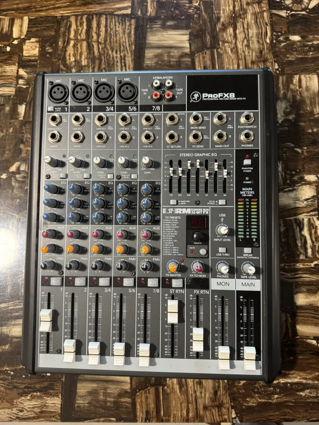 Mackie ProFX8 8-channel professional effects mixer with USB