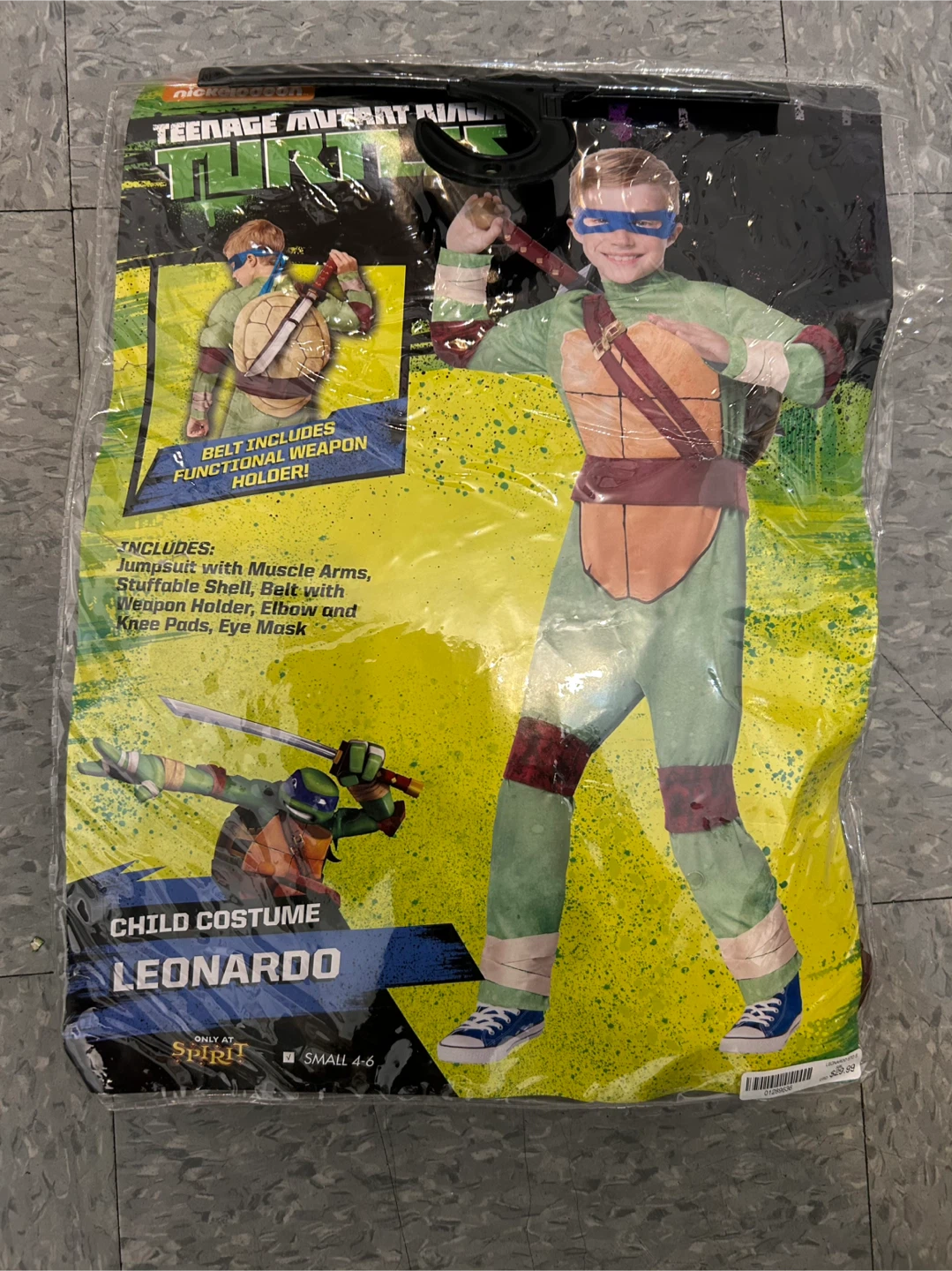 Teenage Mutant Ninja Turtles Leonardo Costume - Size Small (4-6)