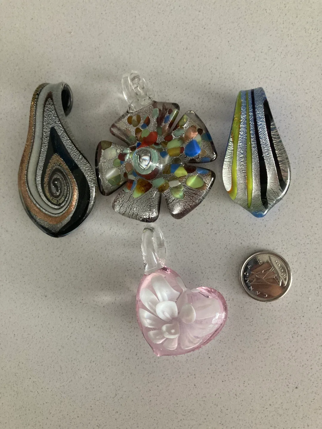 Murano Glass Pendants - Set of 4 thumbnail