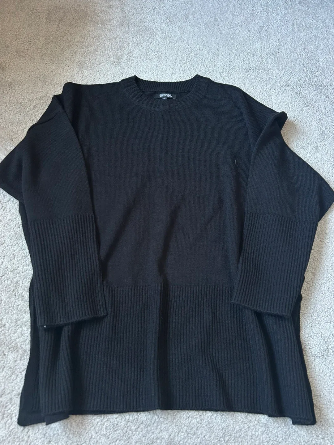 Womans George Oversized Side Slit Sweater - XXL thumbnail