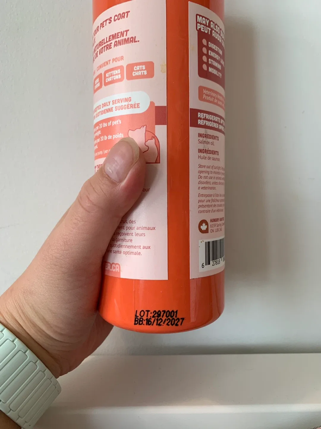 ‼️MOVING SALE‼️Hungry Hunter Salmon Oil for Pets - 500 mL image indicator(3)