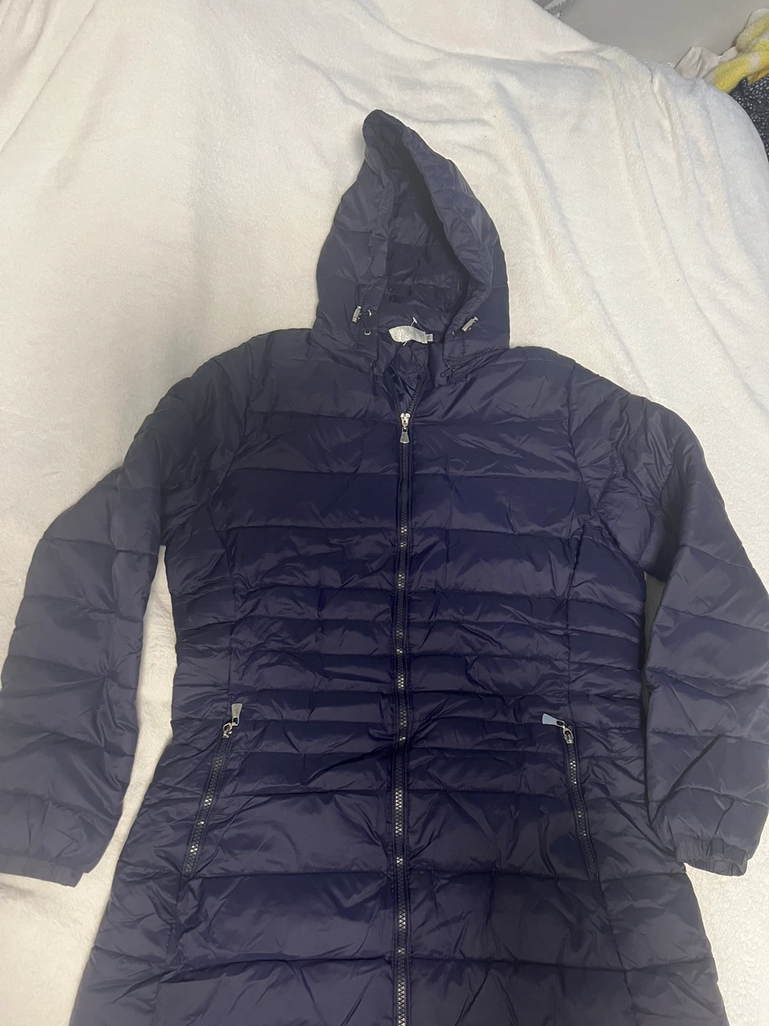 XXL Navy Blue Down Puffer Coat - photo 2