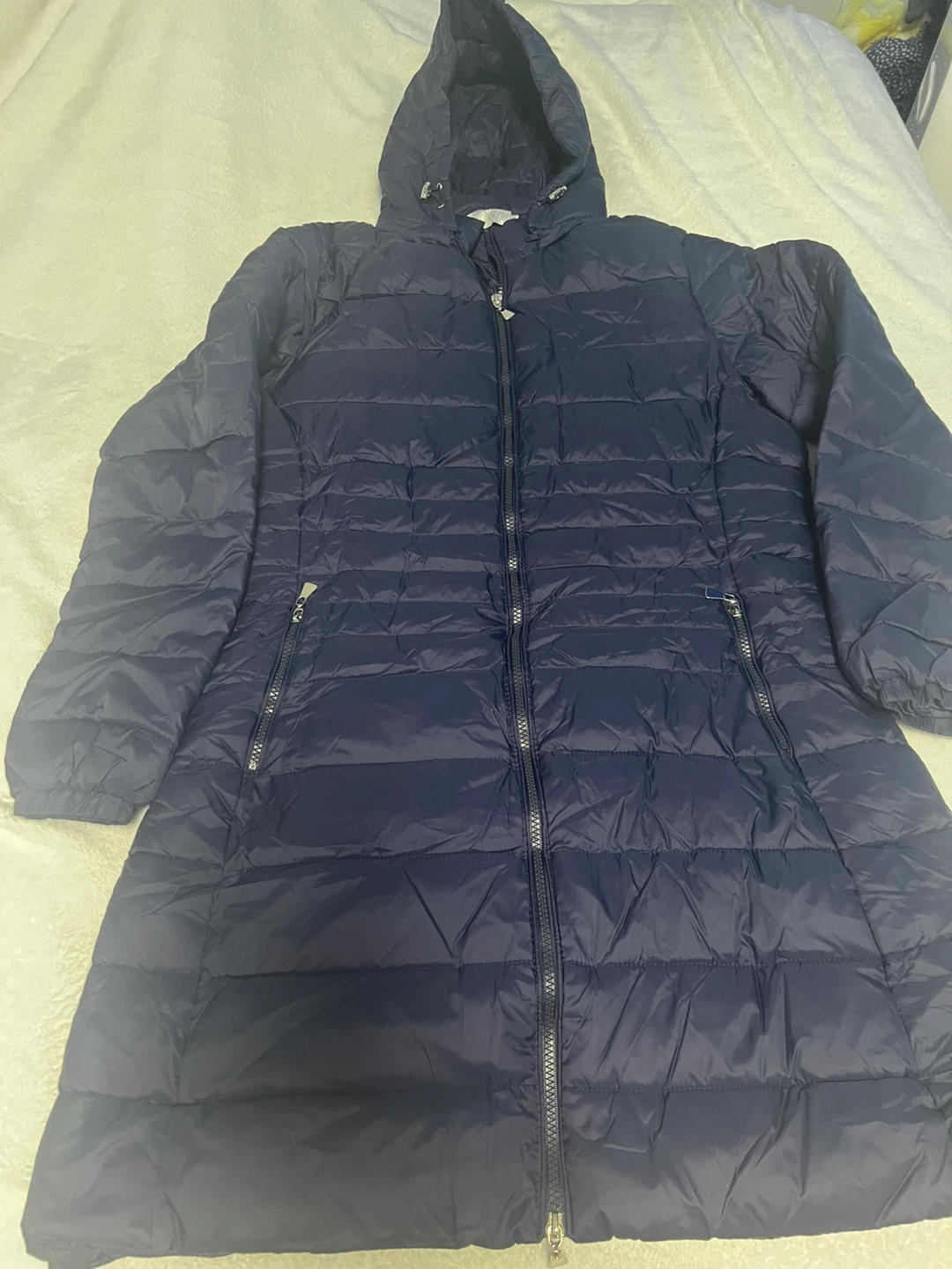 XXL Navy Blue Down Puffer Coat