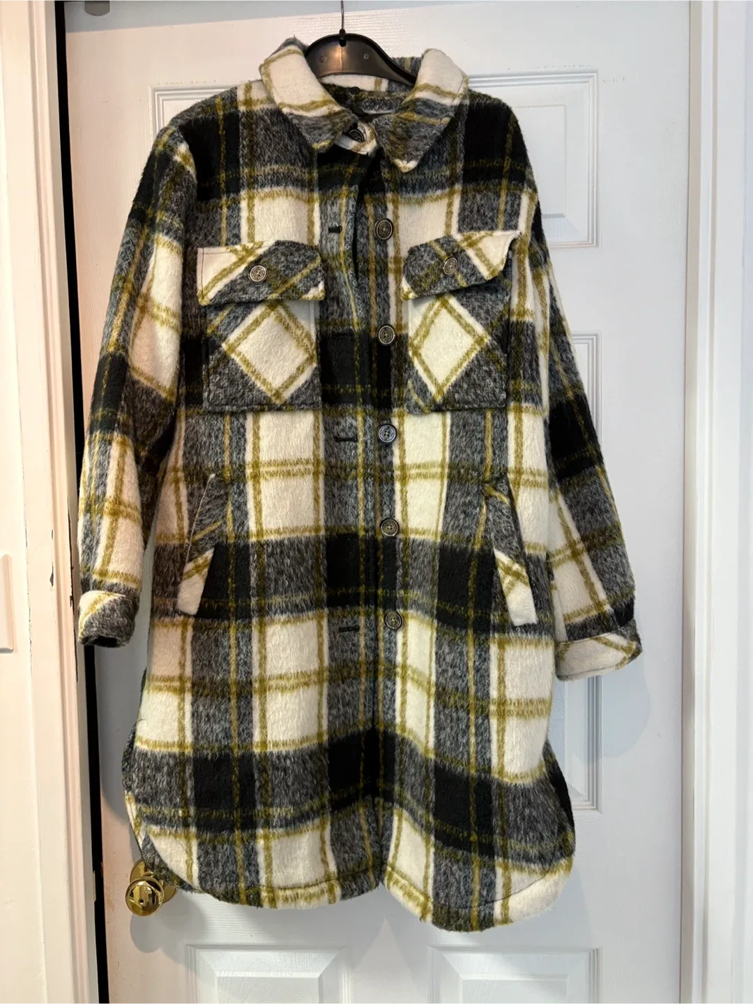 NWOT Vince Camuto Plaid long Jacket thumbnail