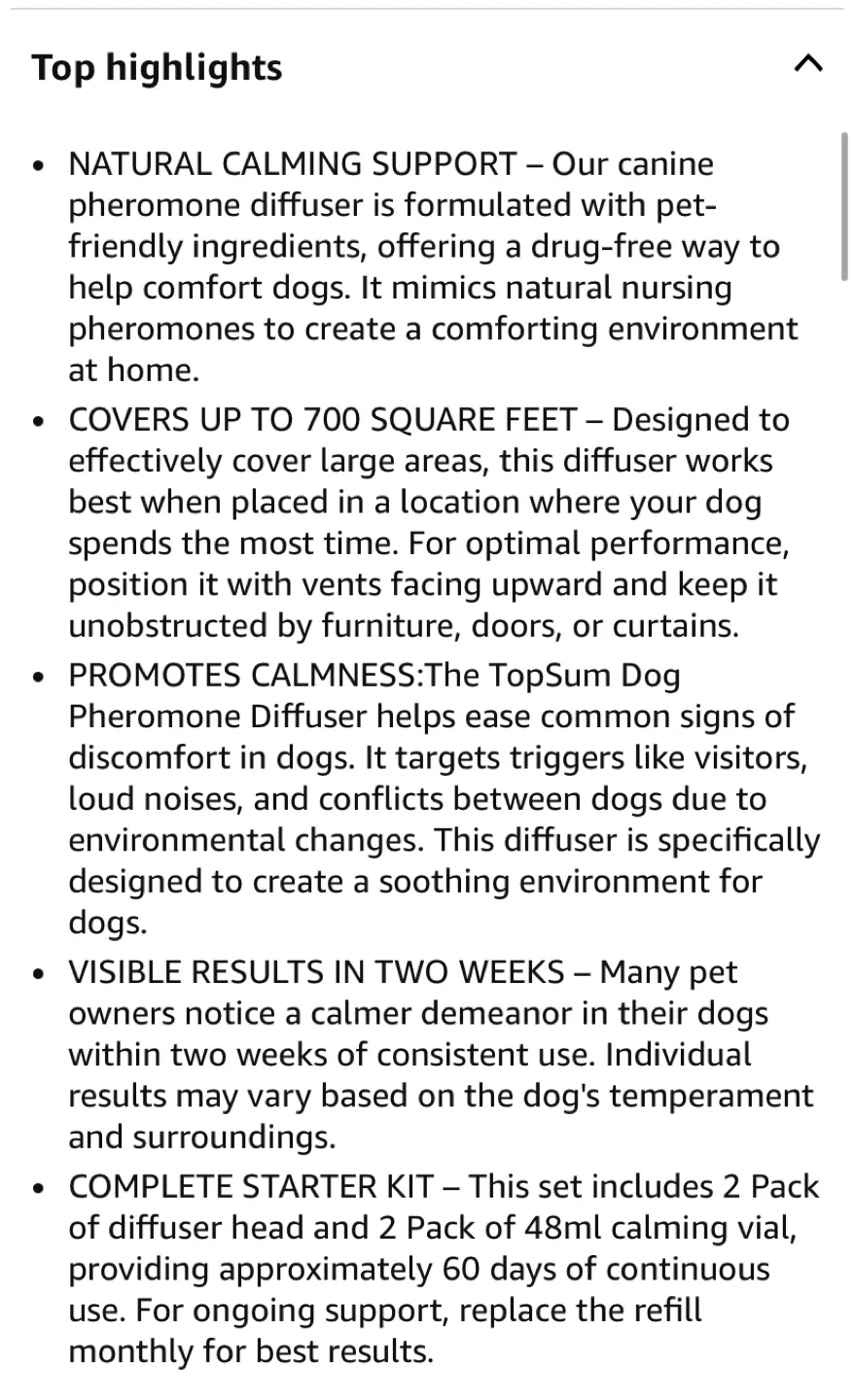 TopSum Calming Pheromone Diffuser Kit (2 Pack) image indicator(2)