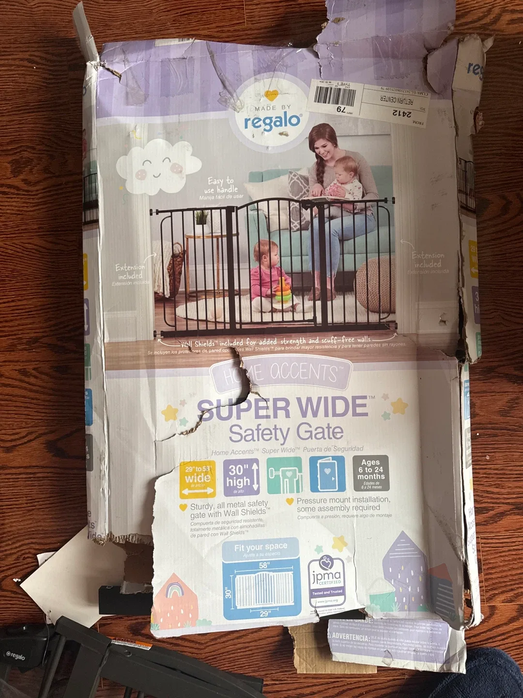 Regalo Super Wide Safety Gate image indicator(2)