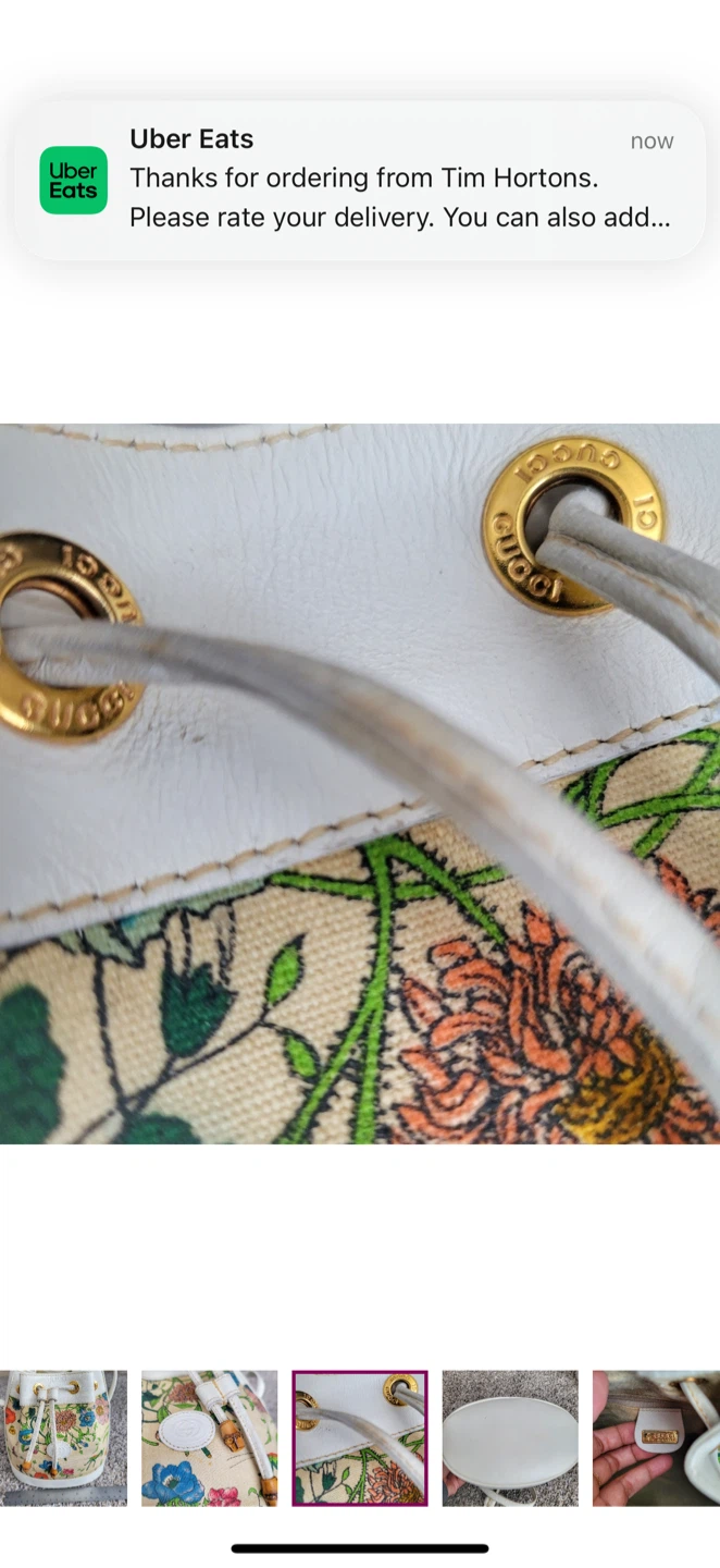 Authentic Gucci Floral Bucket Bag - photo 3