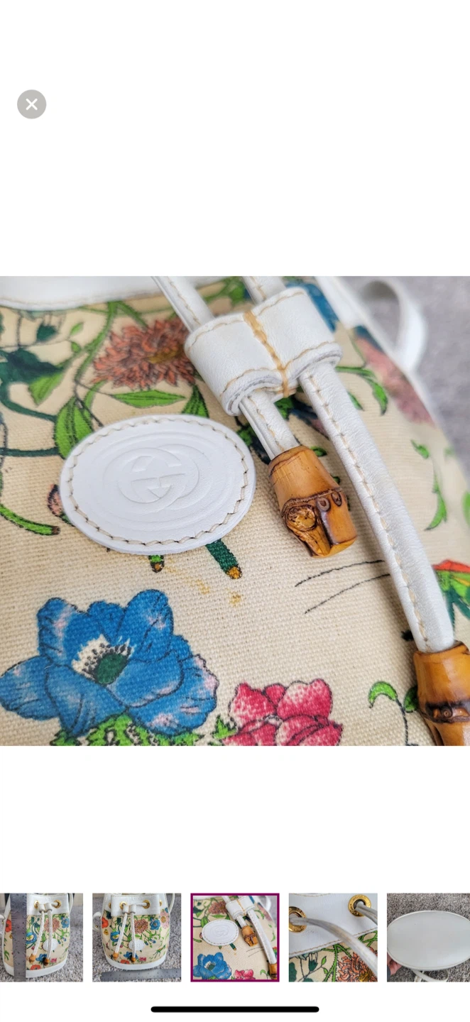 Authentic Gucci Floral Bucket Bag - photo 2