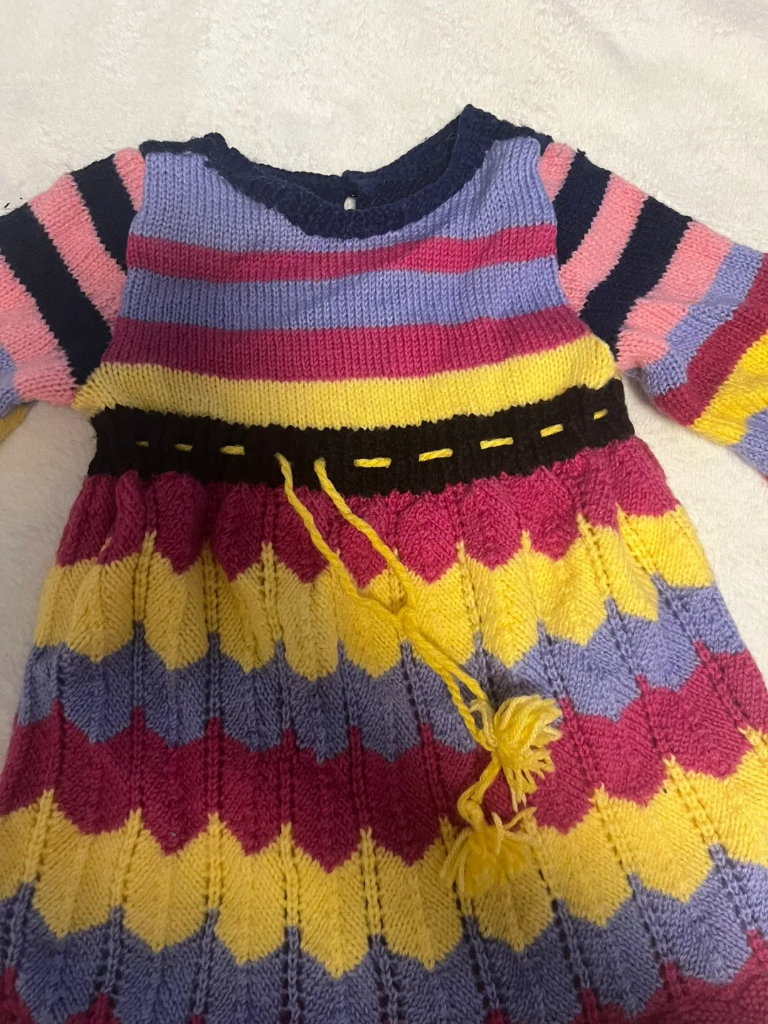 Hand-Knitted Baby Sweaters and Dresses image indicator(4)
