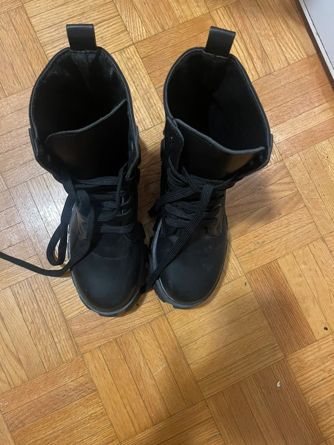 Black Lace-Up Boots image indicator(2)