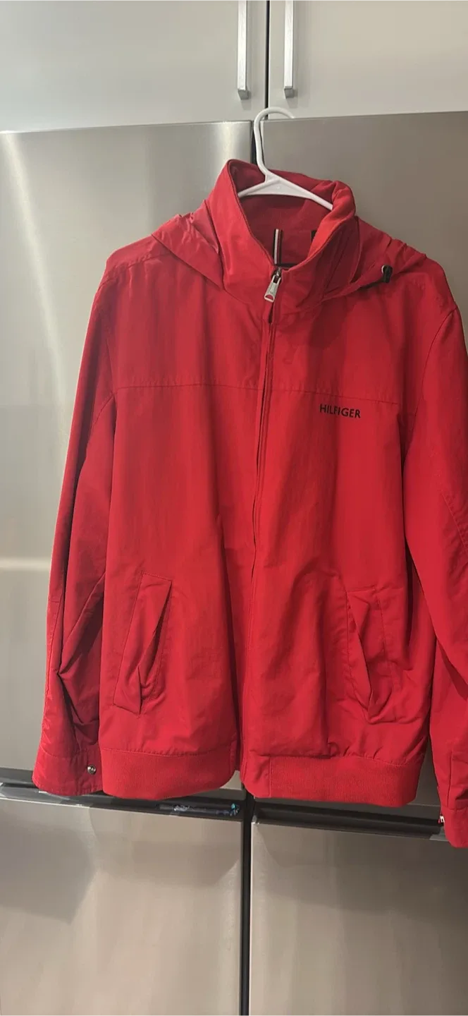 Tommy Hilfiger Red Hooded Jacket image indicator(3)