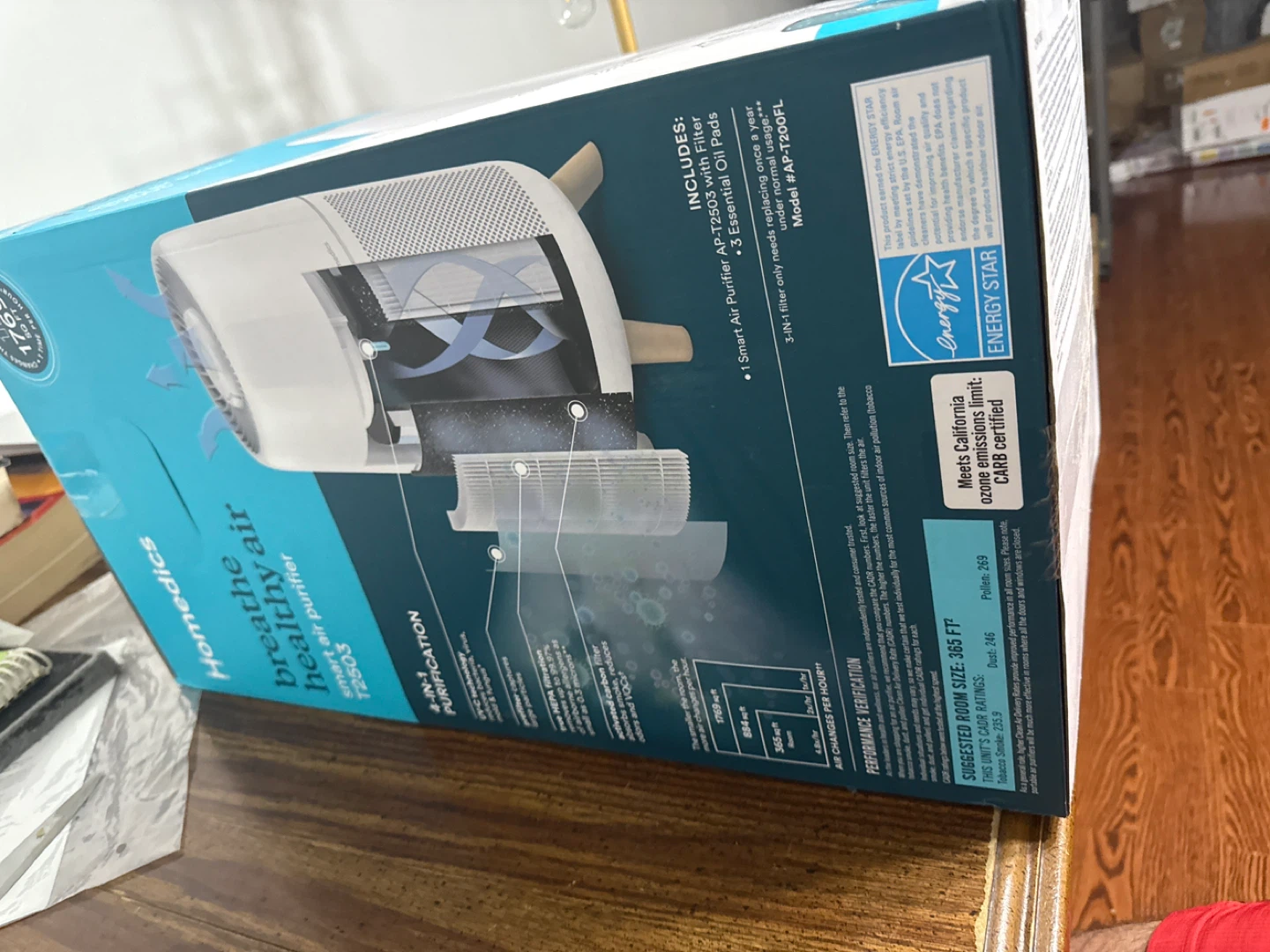 Homedics Breathe Healthy Air Smart Air Purifier T2503