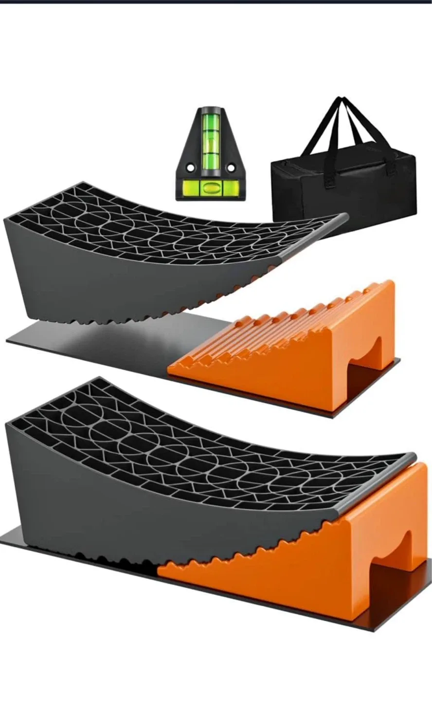 Leveling Blocks Ramp Kit, 2 Packs Camper Leveler System image indicator(3)