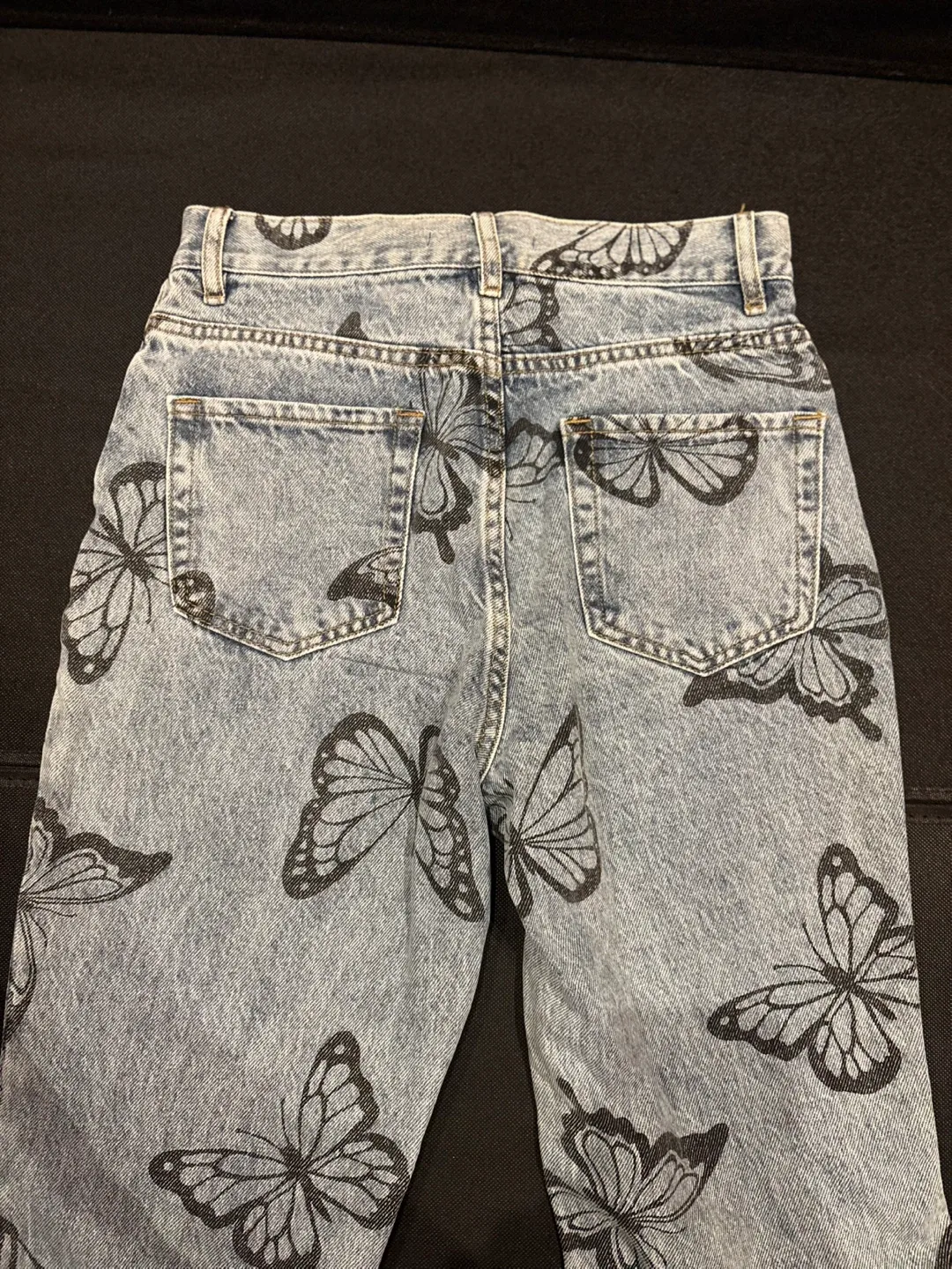Pacsun Butterfly Print High Rise Jeans - Size 25 image indicator(7)