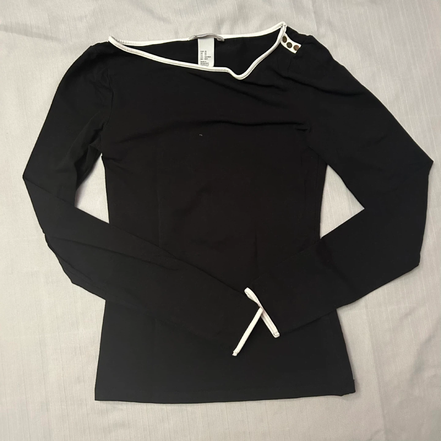 H&M Black Long Sleeve Top