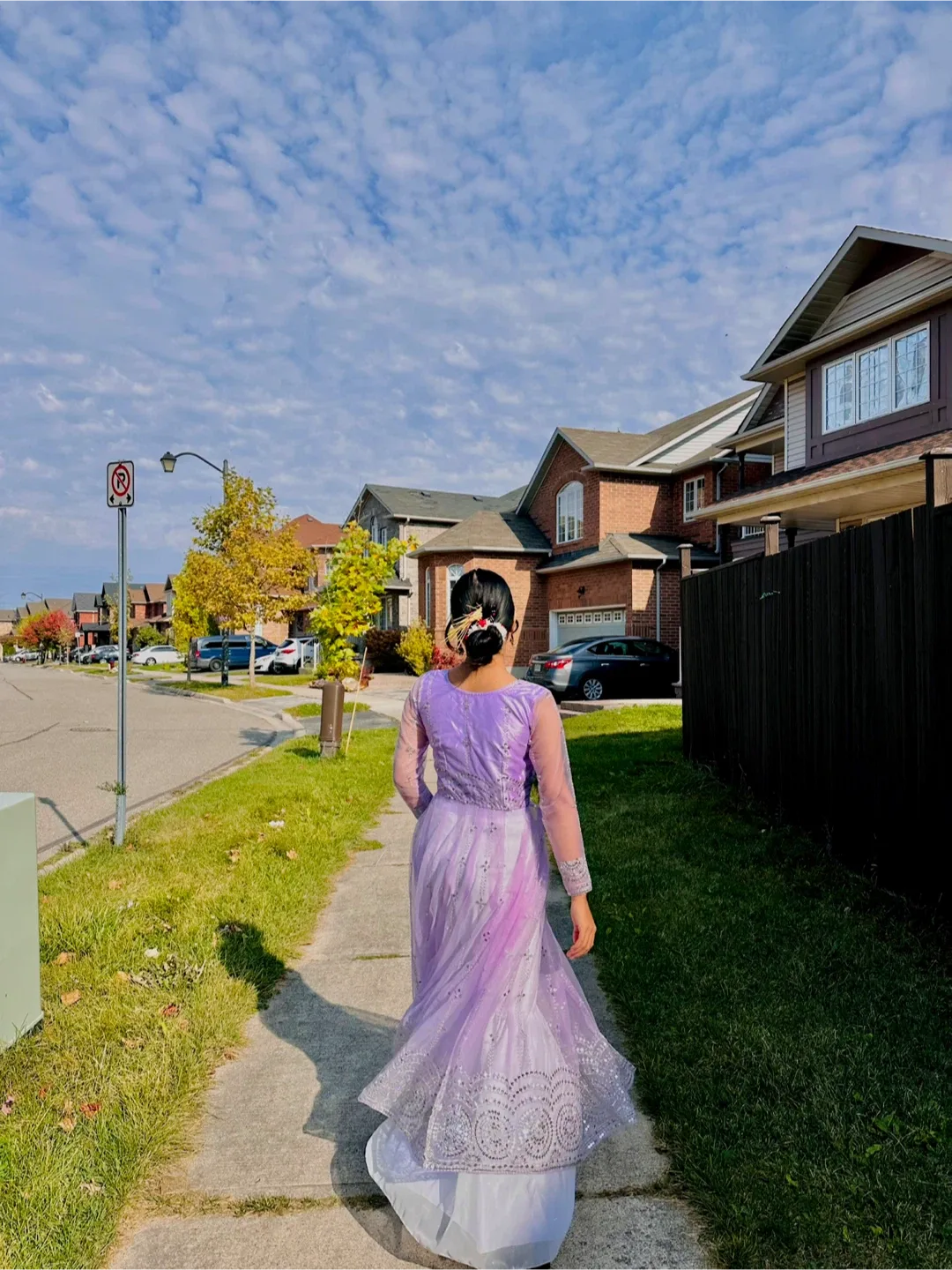 Purple cut anarkali & White garara image indicator(2)