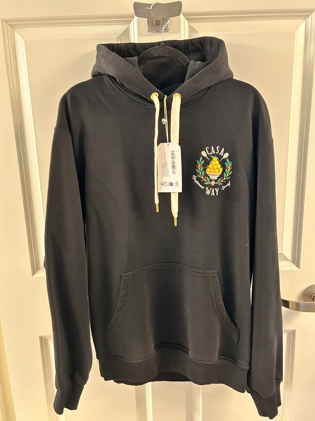 Casablanca- Casa Way Embroidered Hooded Sweatshirt - photo 2