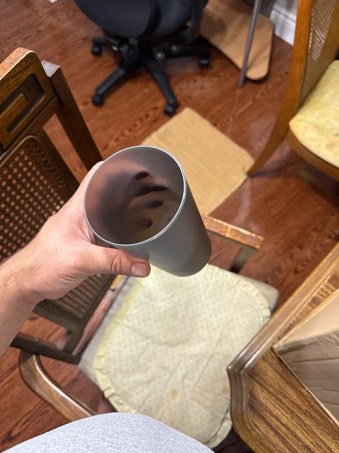 Matte Grey Reusable Tumbler Cup thumbnail