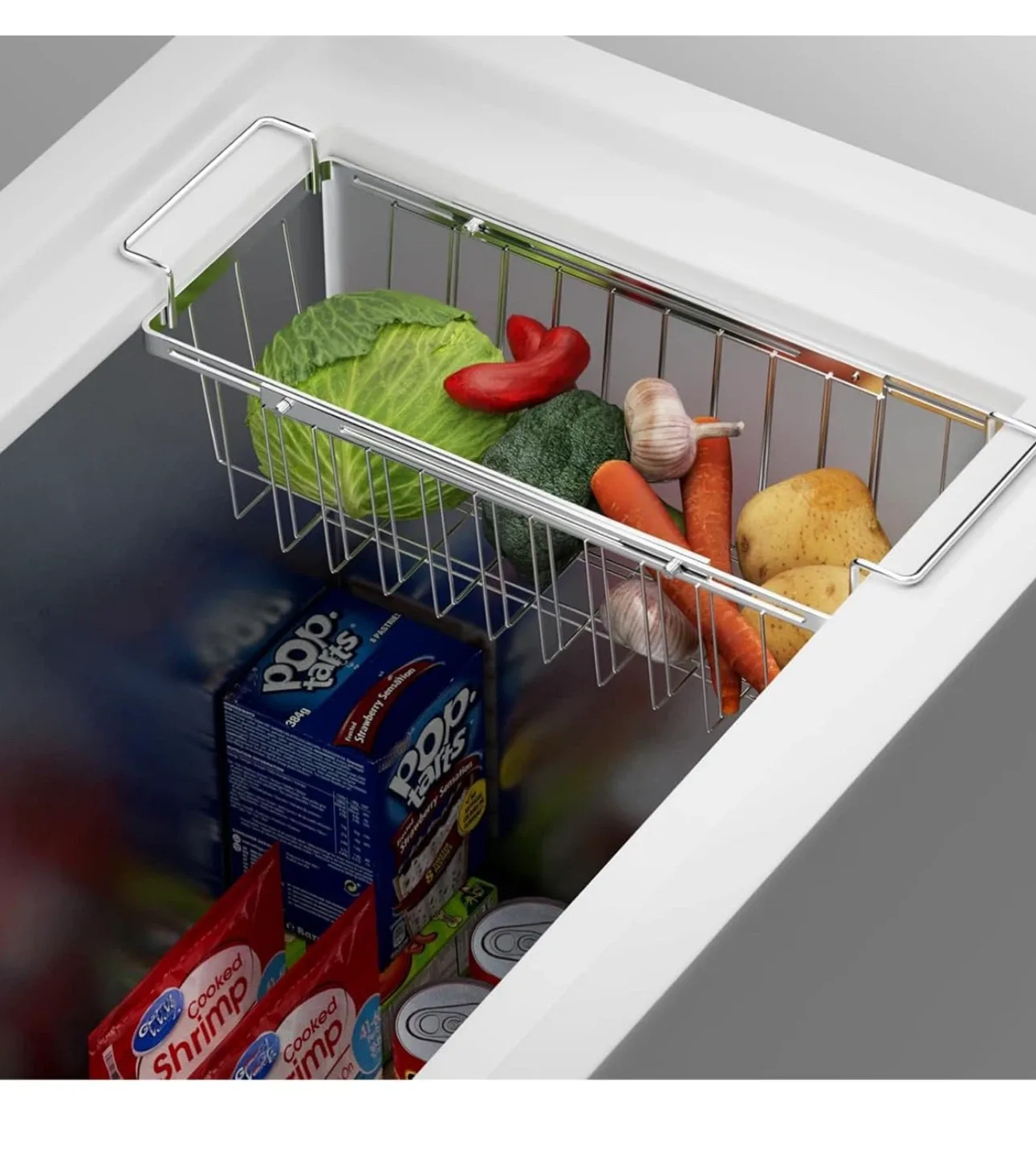 Orgneas Expandable Chest Freezer Baskets (2) image indicator(4)