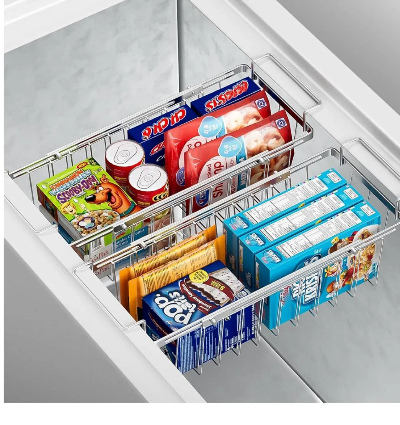 Orgneas Expandable Chest Freezer Baskets (2) image indicator(2)