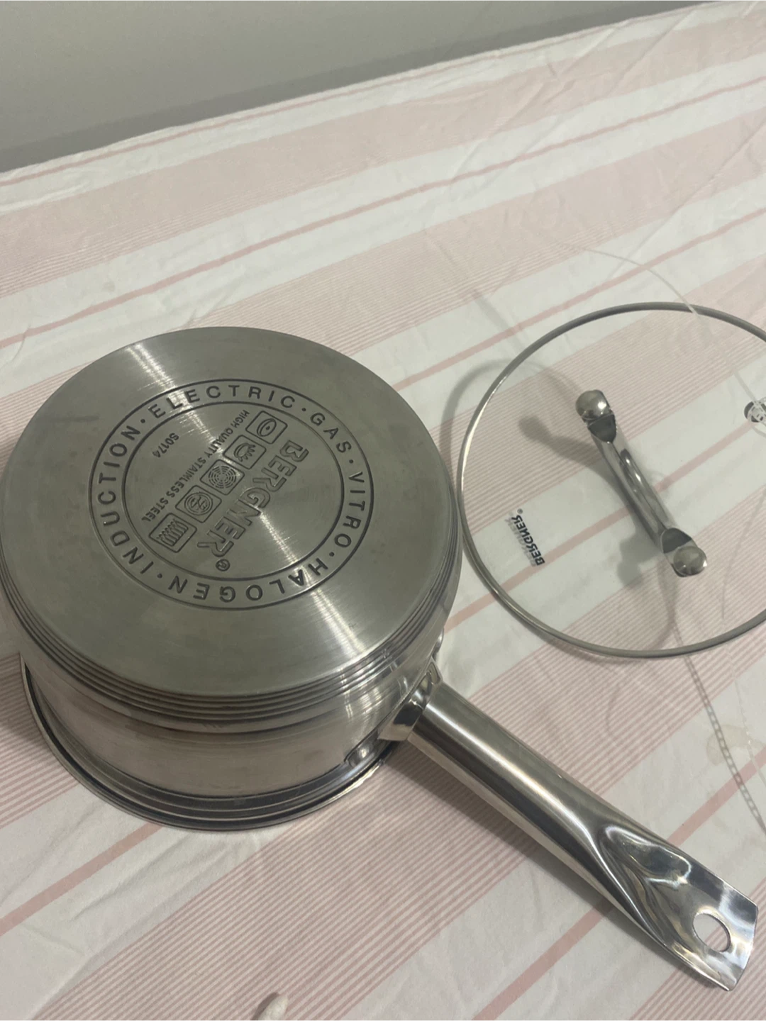 Bergner Stainless Steel Saucepan with Lid - photo 3