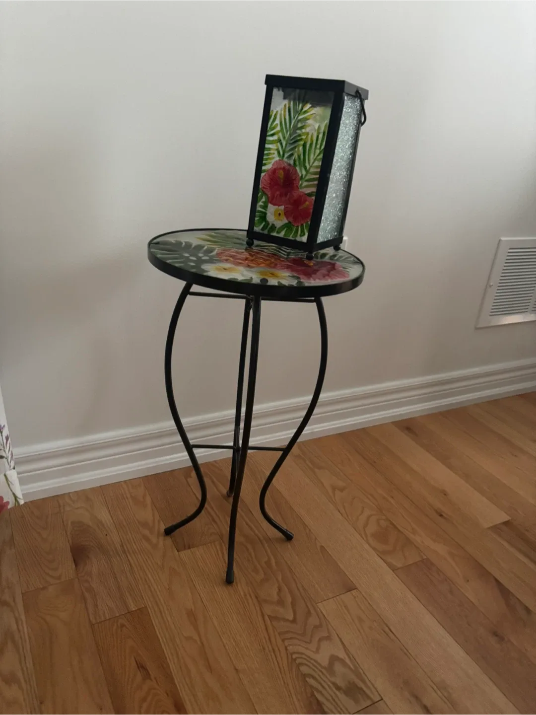 Accent Table with Matching decorative Lantern image indicator(2)